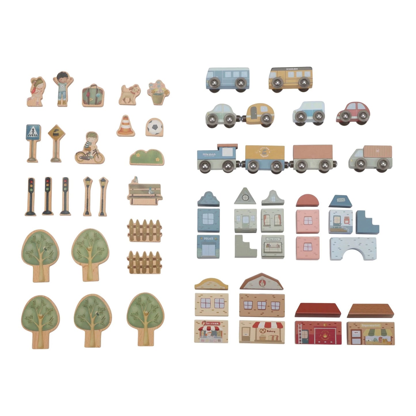Circuit de train XL en bois