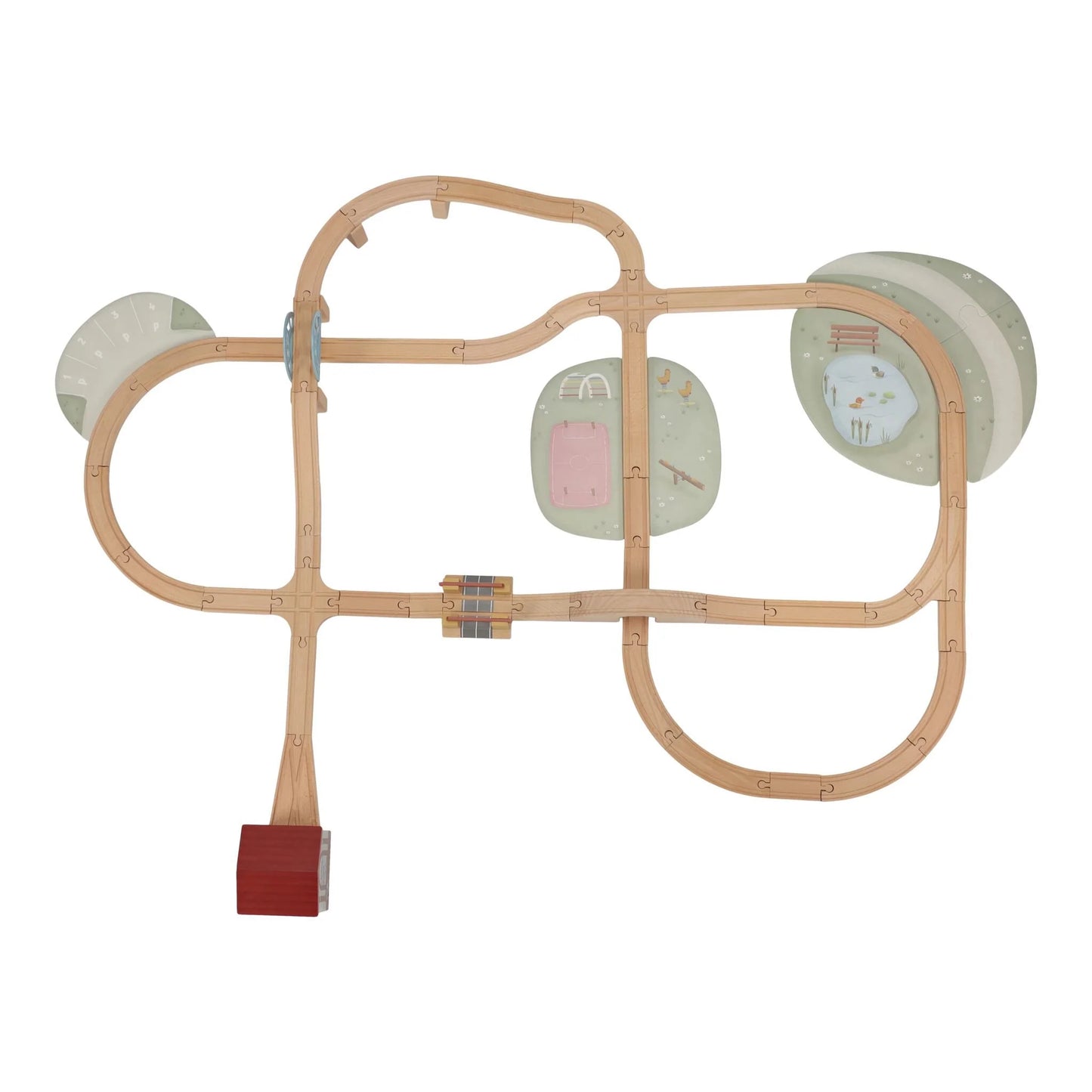 Circuit de train XL en bois