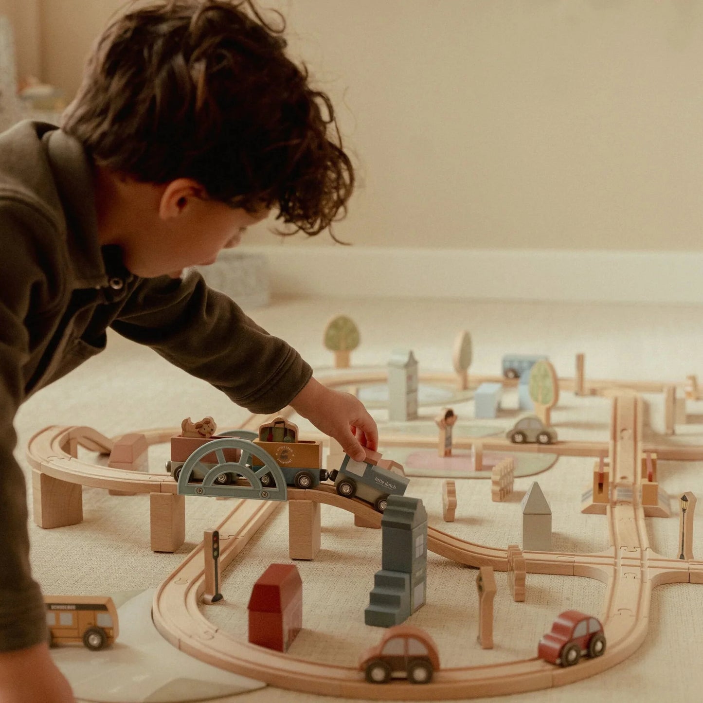 Circuit de train XL en bois