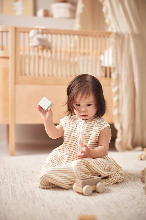 Gigoteuse Gaze de Coton #Miffy Stripe camel
