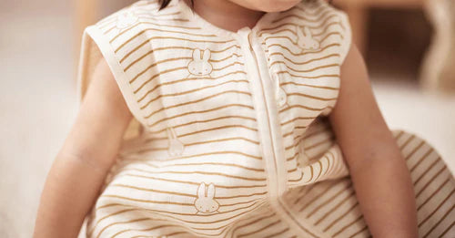 Gigoteuse Gaze de Coton #Miffy Stripe camel