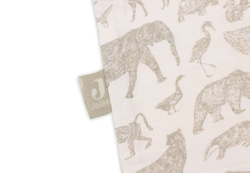 Gigoteuse Gaze de Coton 90cm #Animals green