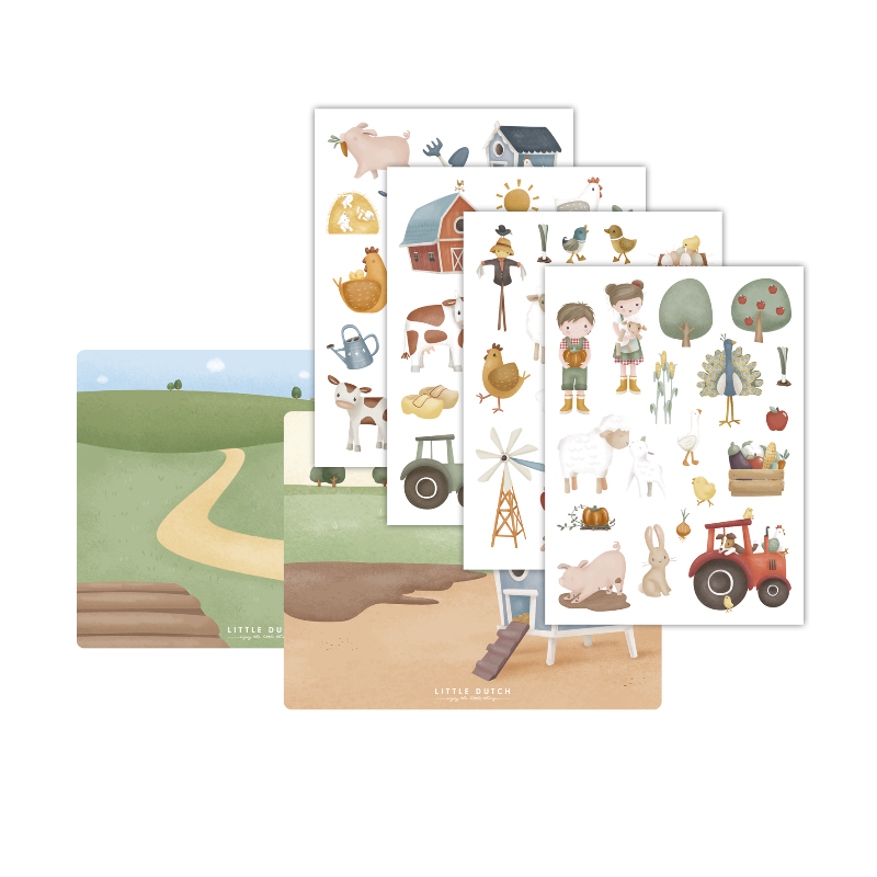 Autocollants de fenêtre #Little Farm