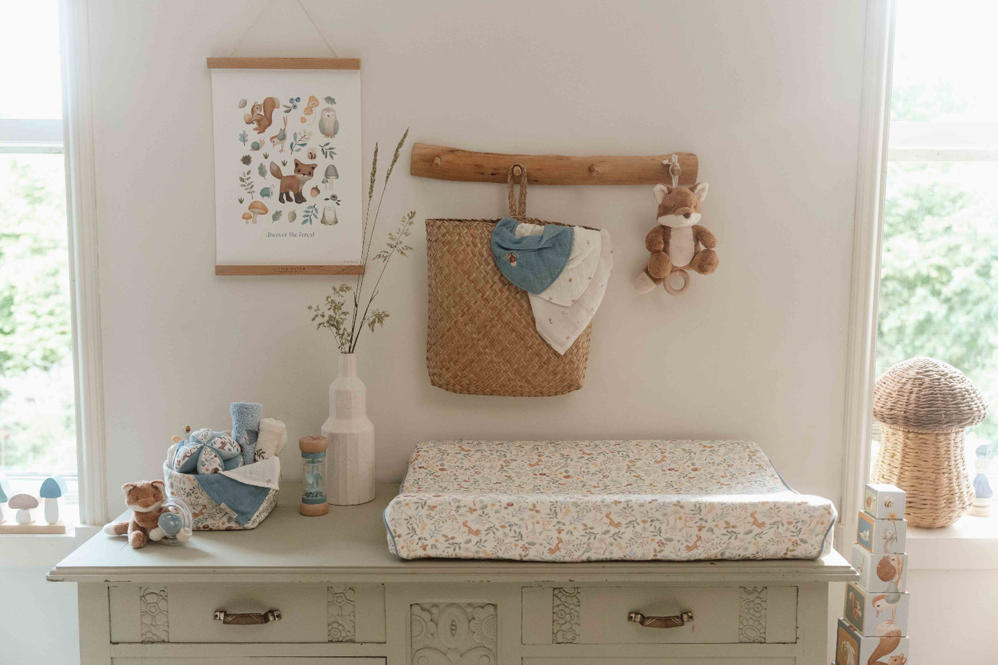 Housse pour matelas à langer #Forest Wonders 50 x 70 cm