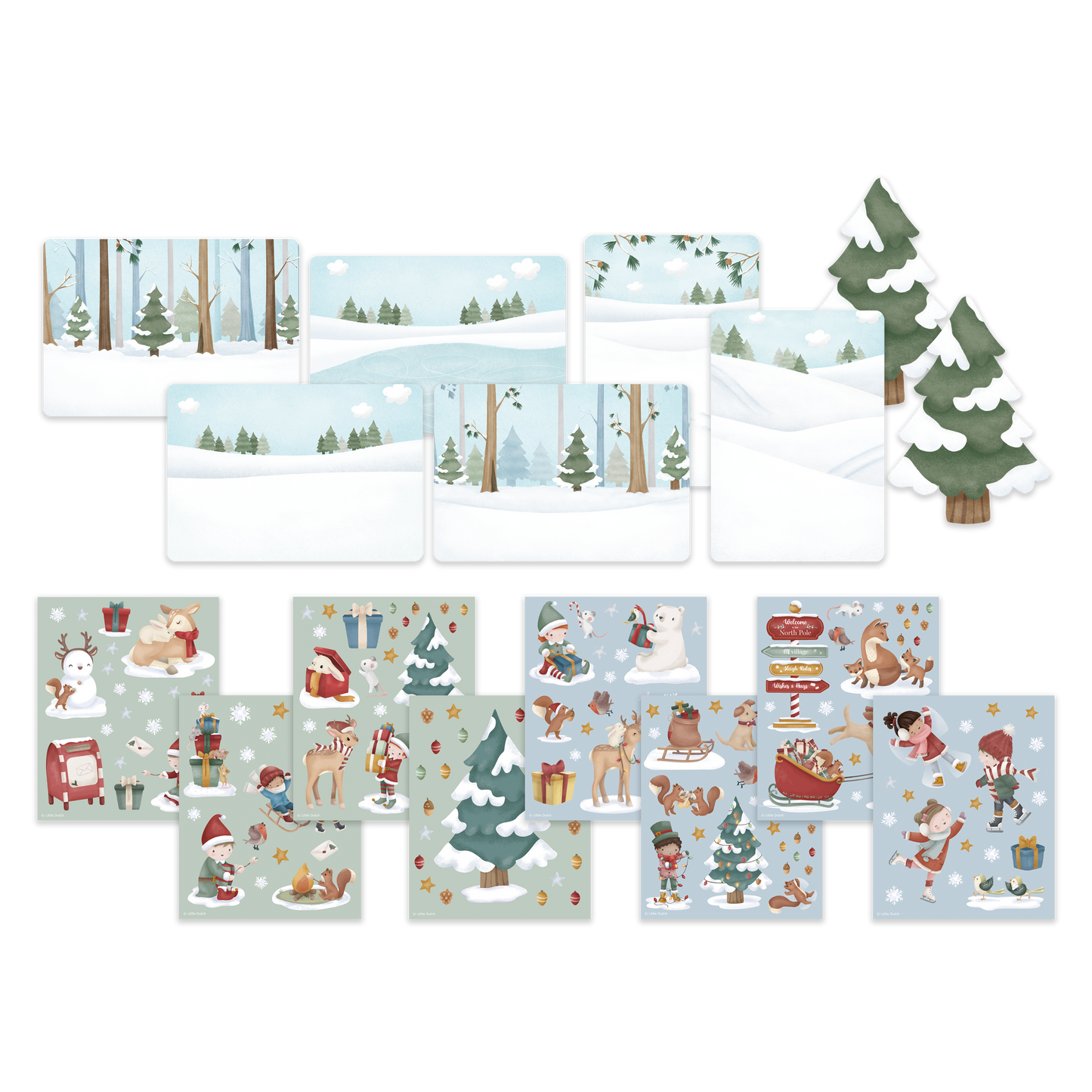 Carnet de stickers 18pcs #Noël