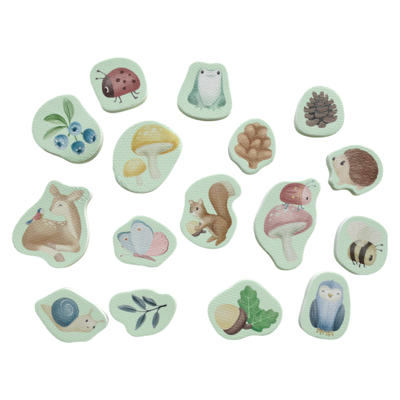 Stickers de bain en mousse #Forest Friends et Fairy Garden