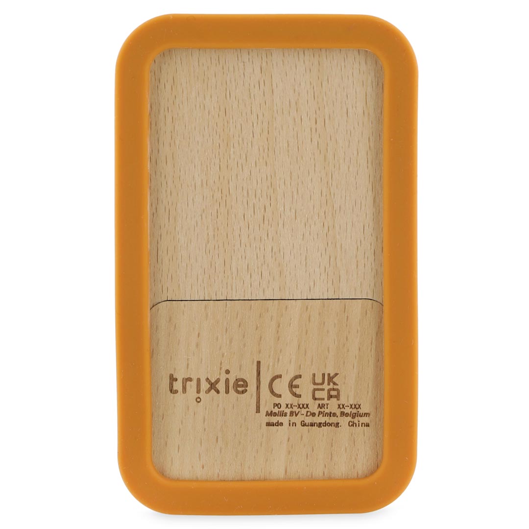 Téléphone bébé en silicone et bois #Mr. Fox