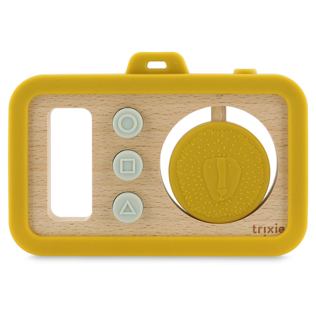 Appareil photo bébé en silicone et bois -#Mr. Lion