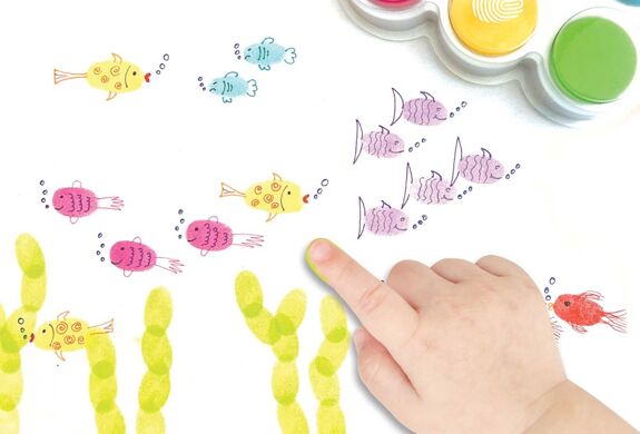 Pack 6 encreurs à doigts - Crealign