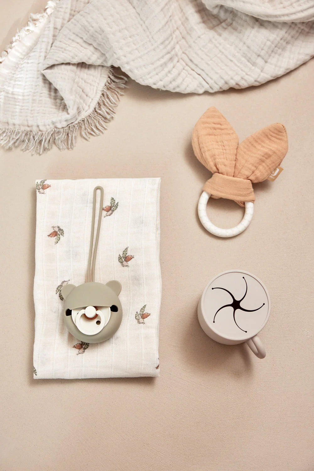 Étui à sucette en silicone Ø7cm #Wild Rose