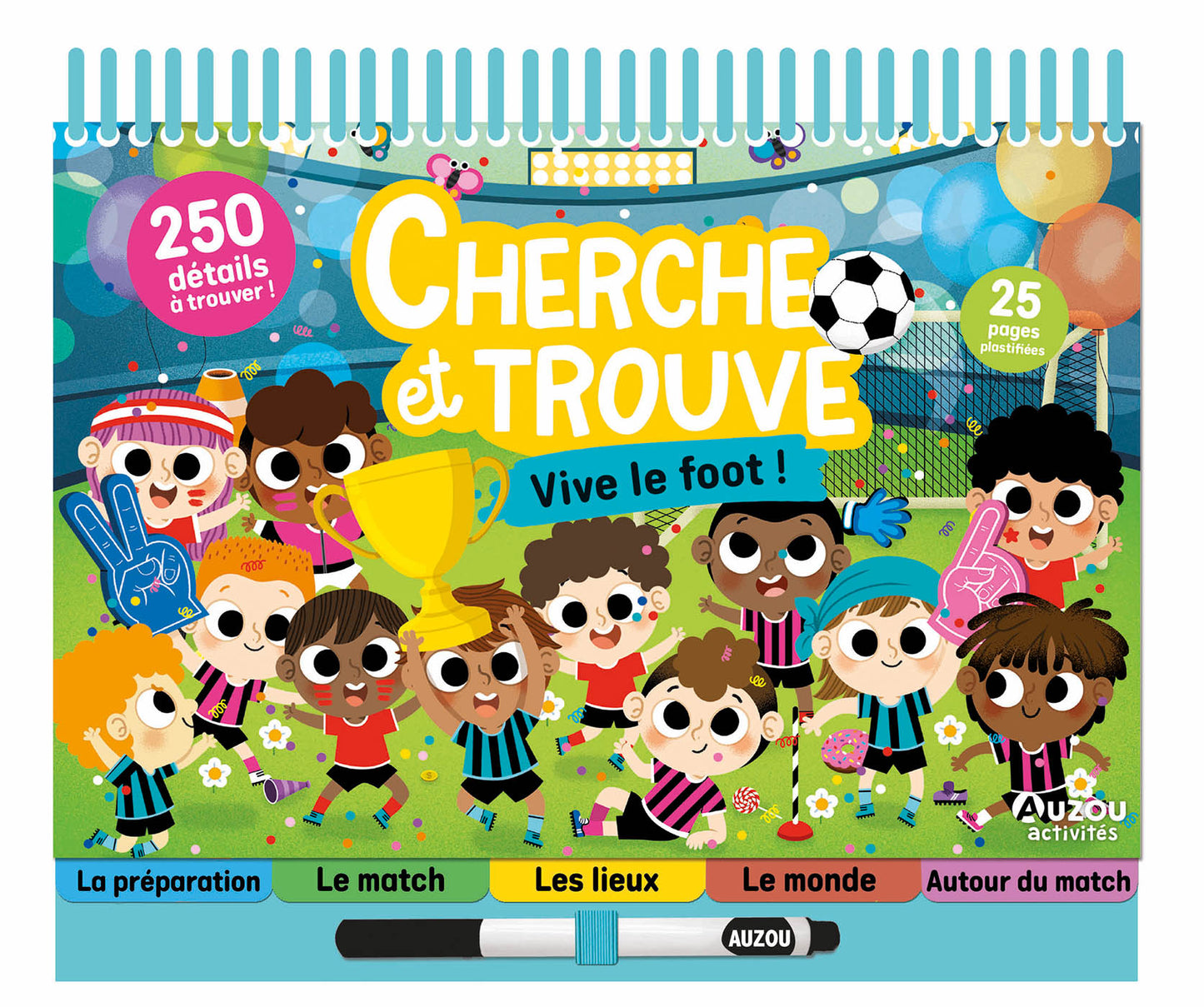 Bloc-notes cherche et trouve - Foot - Auzou