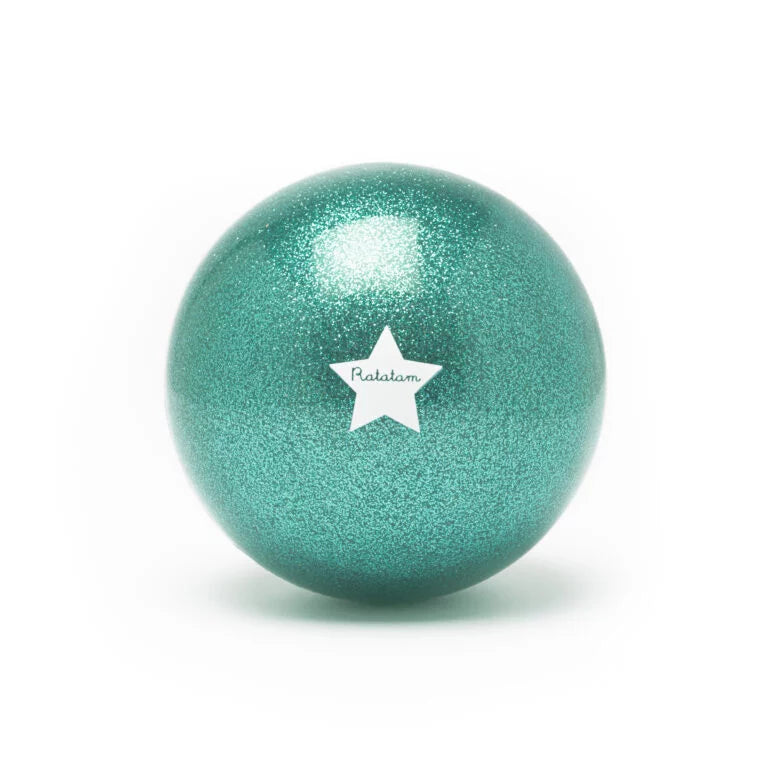 Petit ballon pailleté 10cm vert #mouton