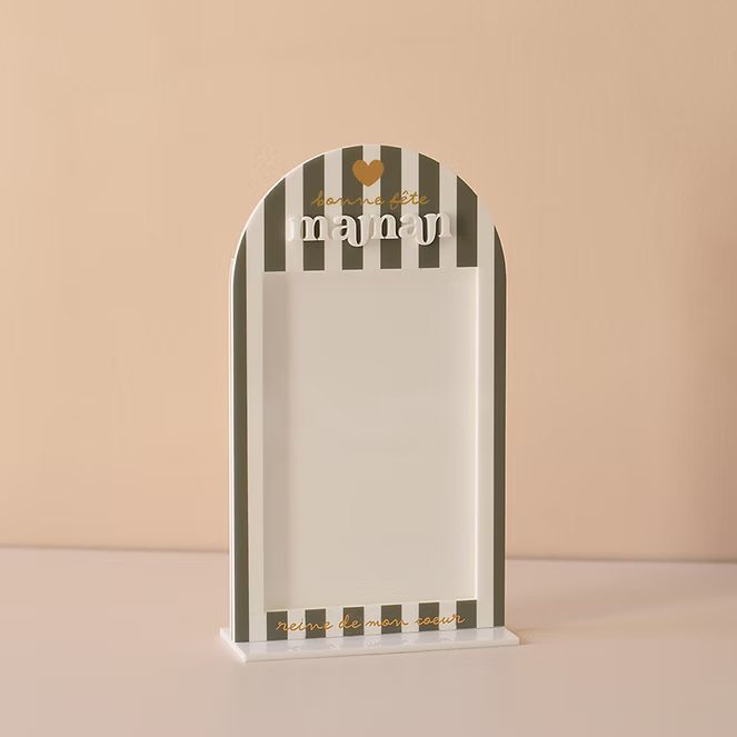 Cadre photo "Bonne fête maman" coeurs - Les mignonneries