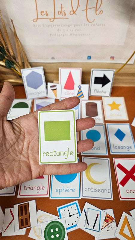 Cartes Les formes géométriques - Les lots d'Elo