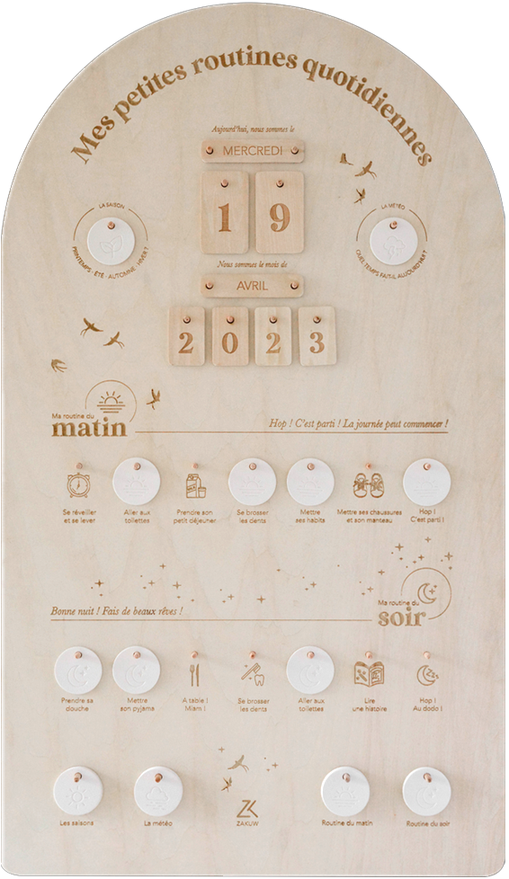 Tableau "Mes petites routines"