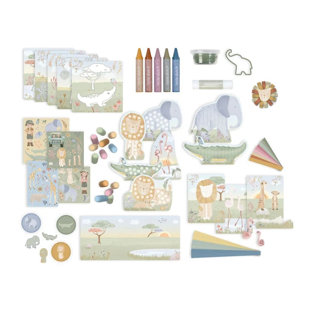 Coffret créatif Safari dès 3 ans | Little Dutch