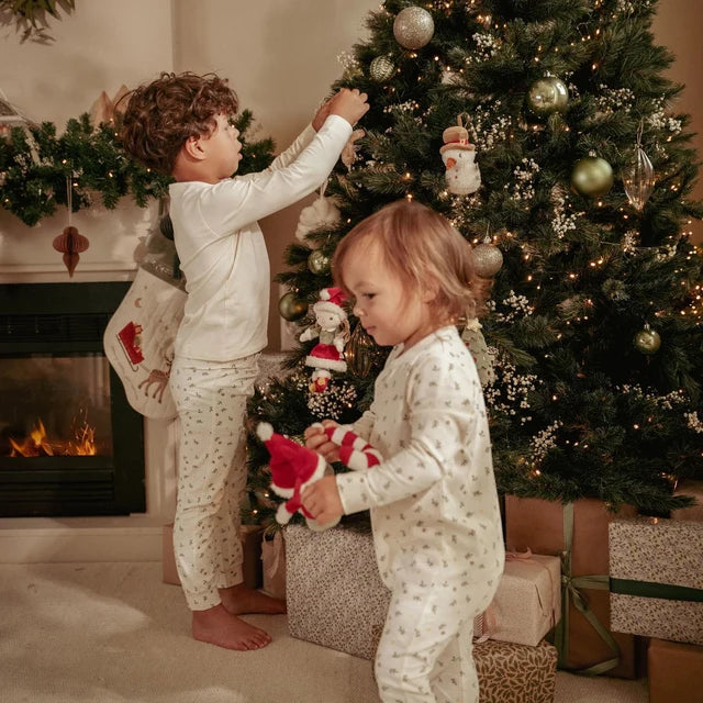Coffret de 4 décorations de Noël en peluche Rosa – Little Dutch