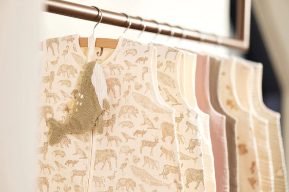 Gigoteuse Gaze de Coton 90cm Animals Nougat - Jollein TOG 0.5