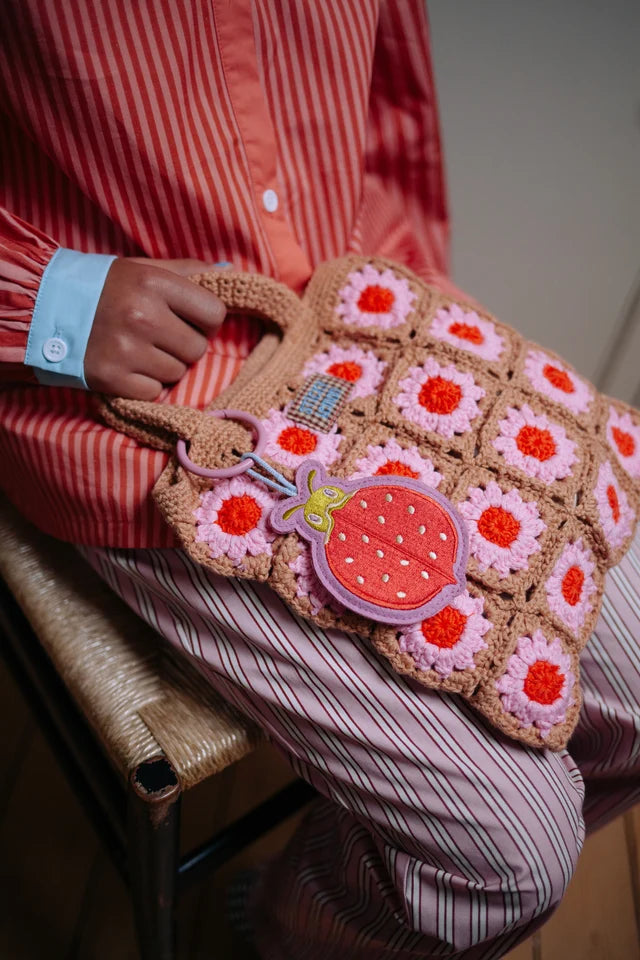 Porte-clés brodé | citronnier | Ladybird - Sticky Lemon