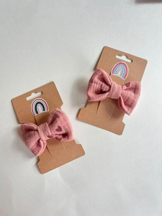 Les barrettes nœud #coeur