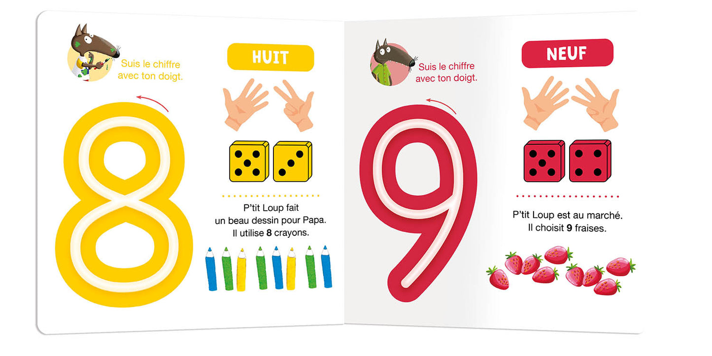 J'apprends avec P'tit Loup - Les chiffres - Auzou