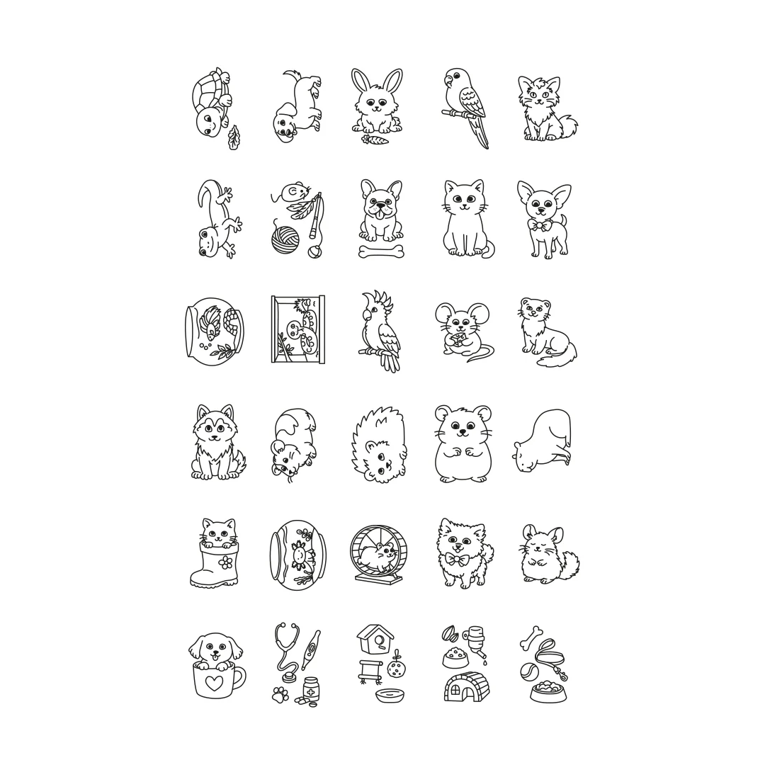 KIDYDRAW-MINI Animaux – Tablette à dessin LCD – Kidywolf