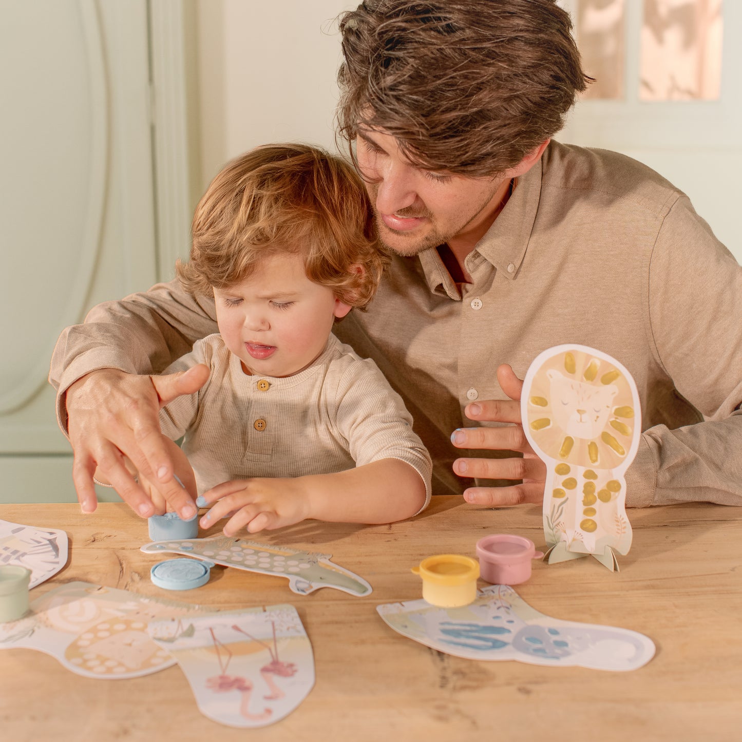 Kit de peinture aux doigts - Safari Friends - Little Dutch