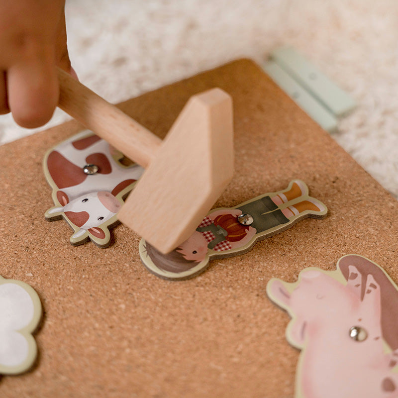 Jeu de formes à clouer #Little Farm