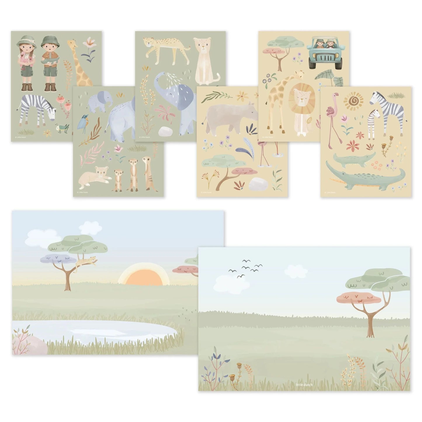 Stickers Story- Safari Friends - Little Dutch