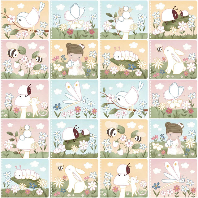 Livre de coloriage - Rosa's Garden - Little dutch