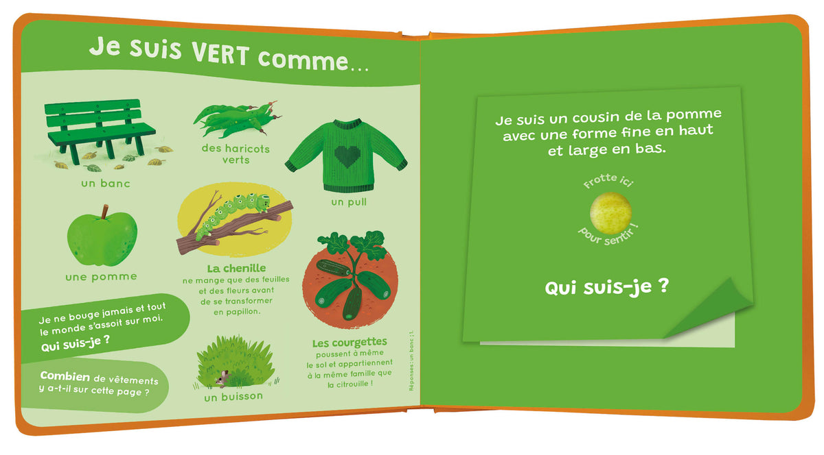 Mon livre des odeurs et des couleurs - L'automne - Auzou