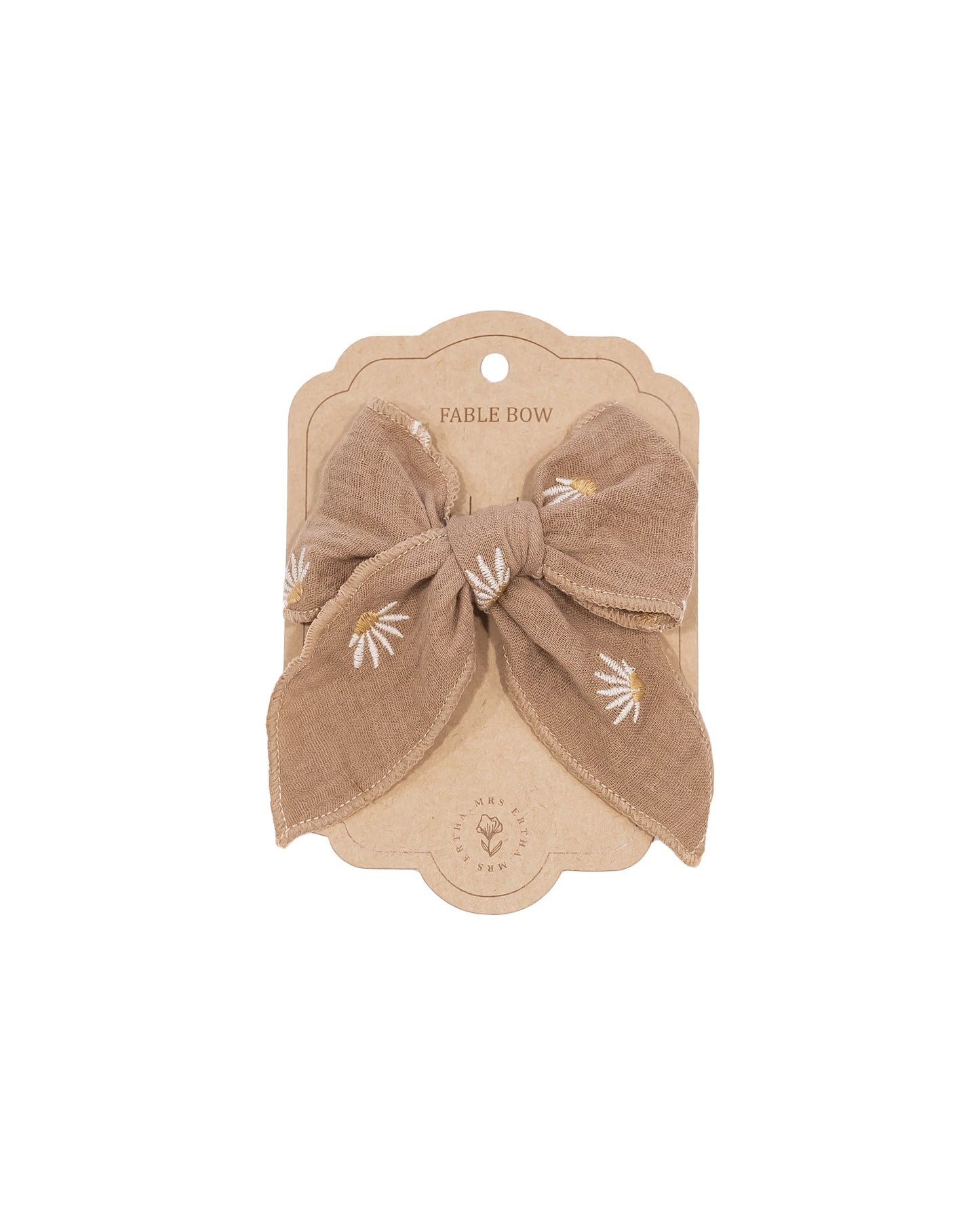 Pince à nœud New Fable - Flower Taupe - Mrs Ertha