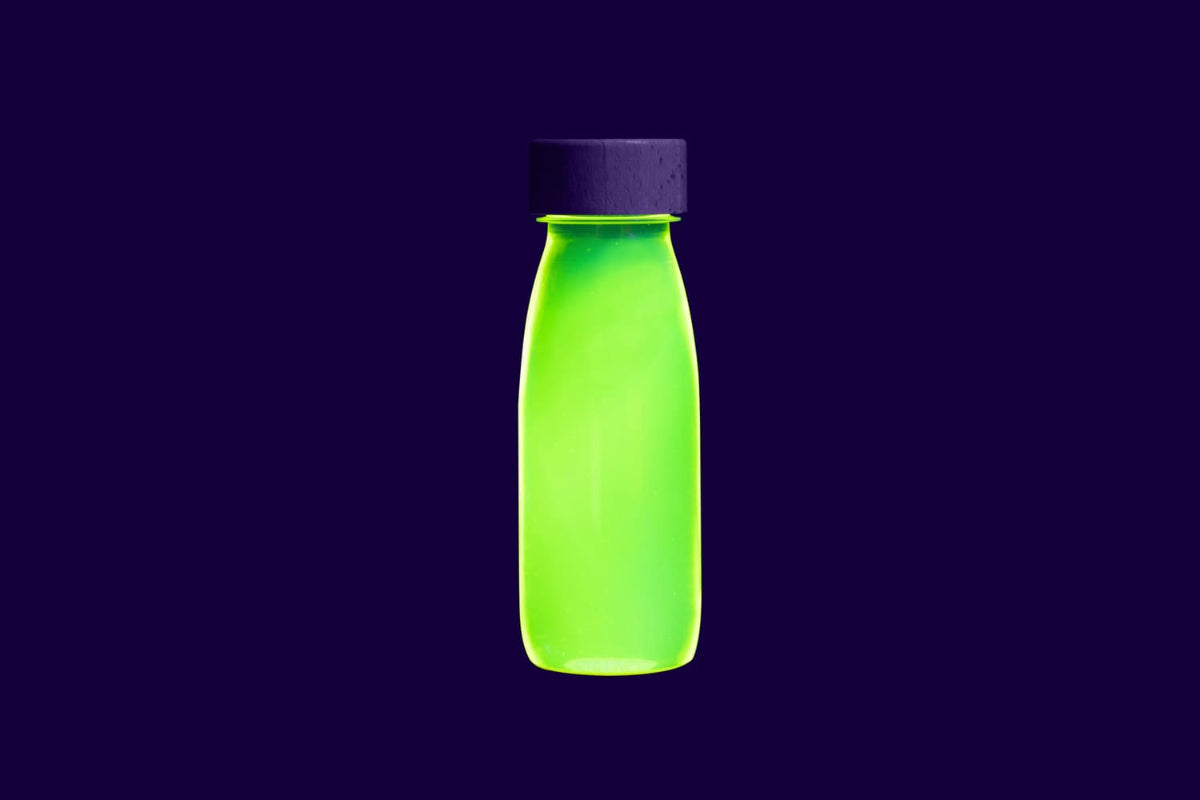 Bouteille sensorielle #Jaune Fluo