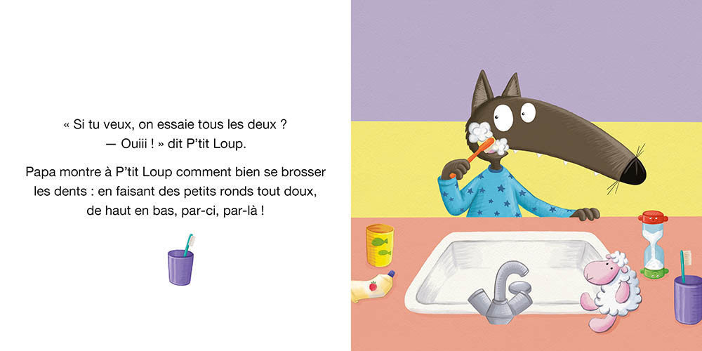 P'tit loup se brosse les dents - Livre Auzou