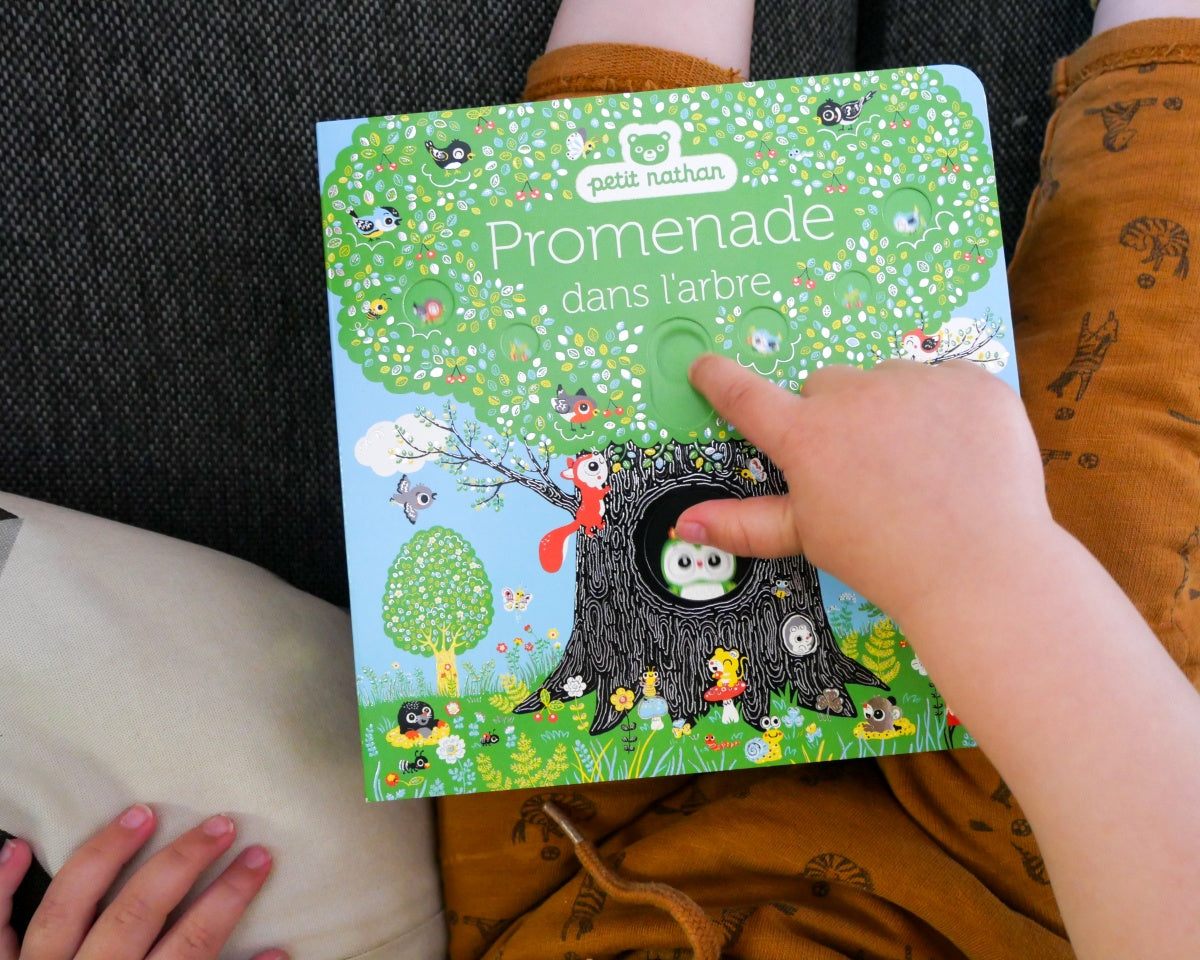 Promenade dans l'arbre - livre animé pour les bébés - dès 6 mois - Nathan