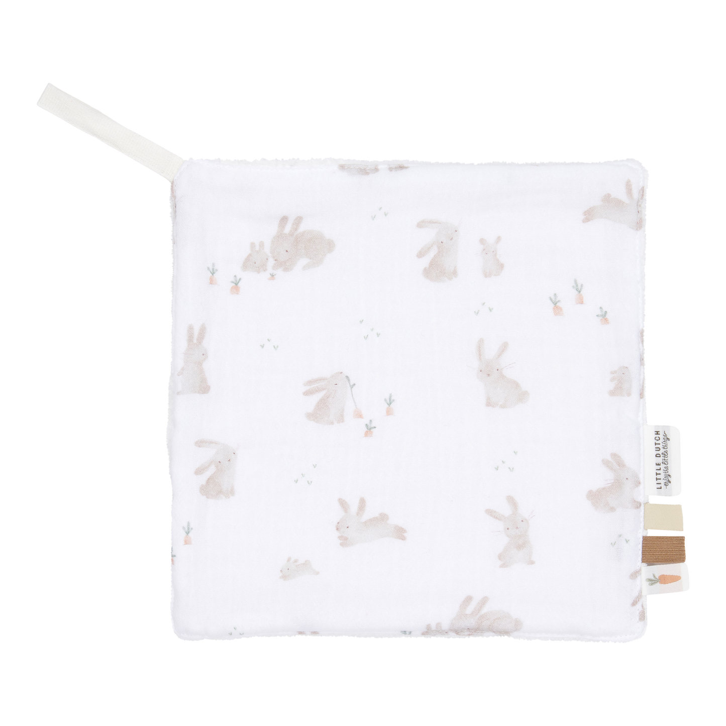 Doudou mousseline attache tétine #Baby Bunny