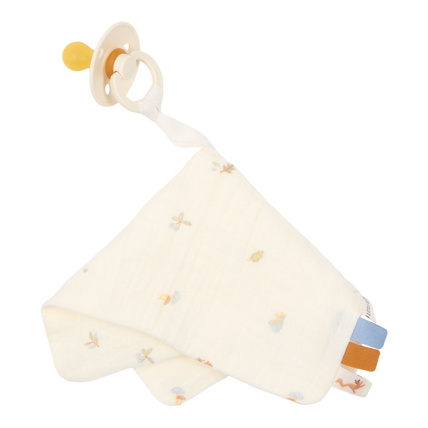 Doudou mousseline attache tétine #Forest Treasures