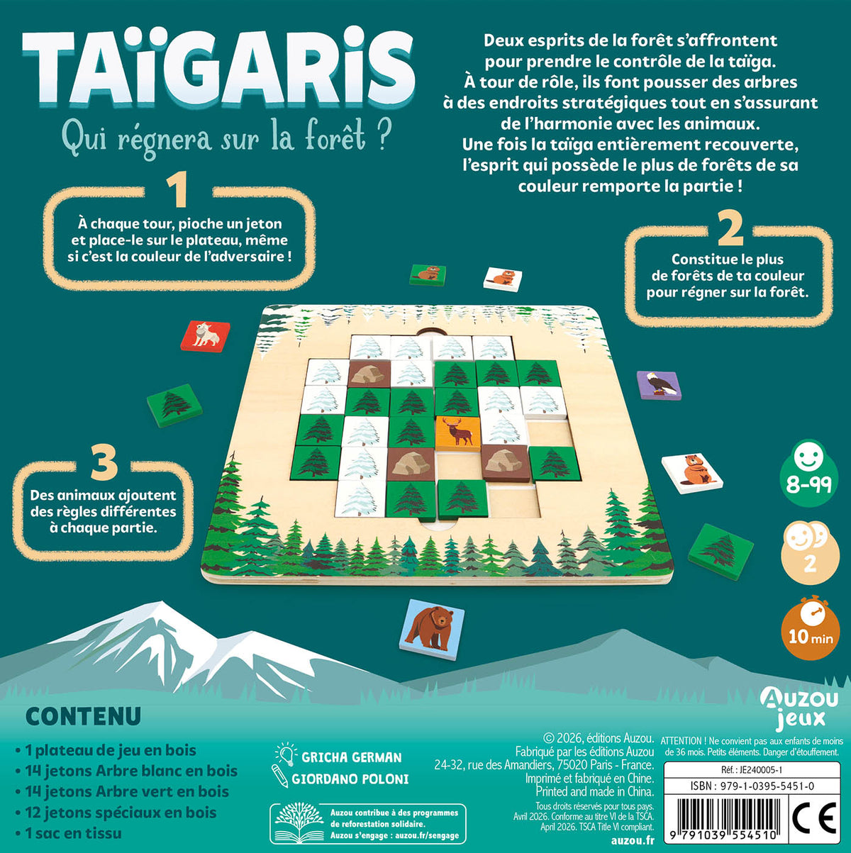 Taïgaris - Jeu de société Auzou