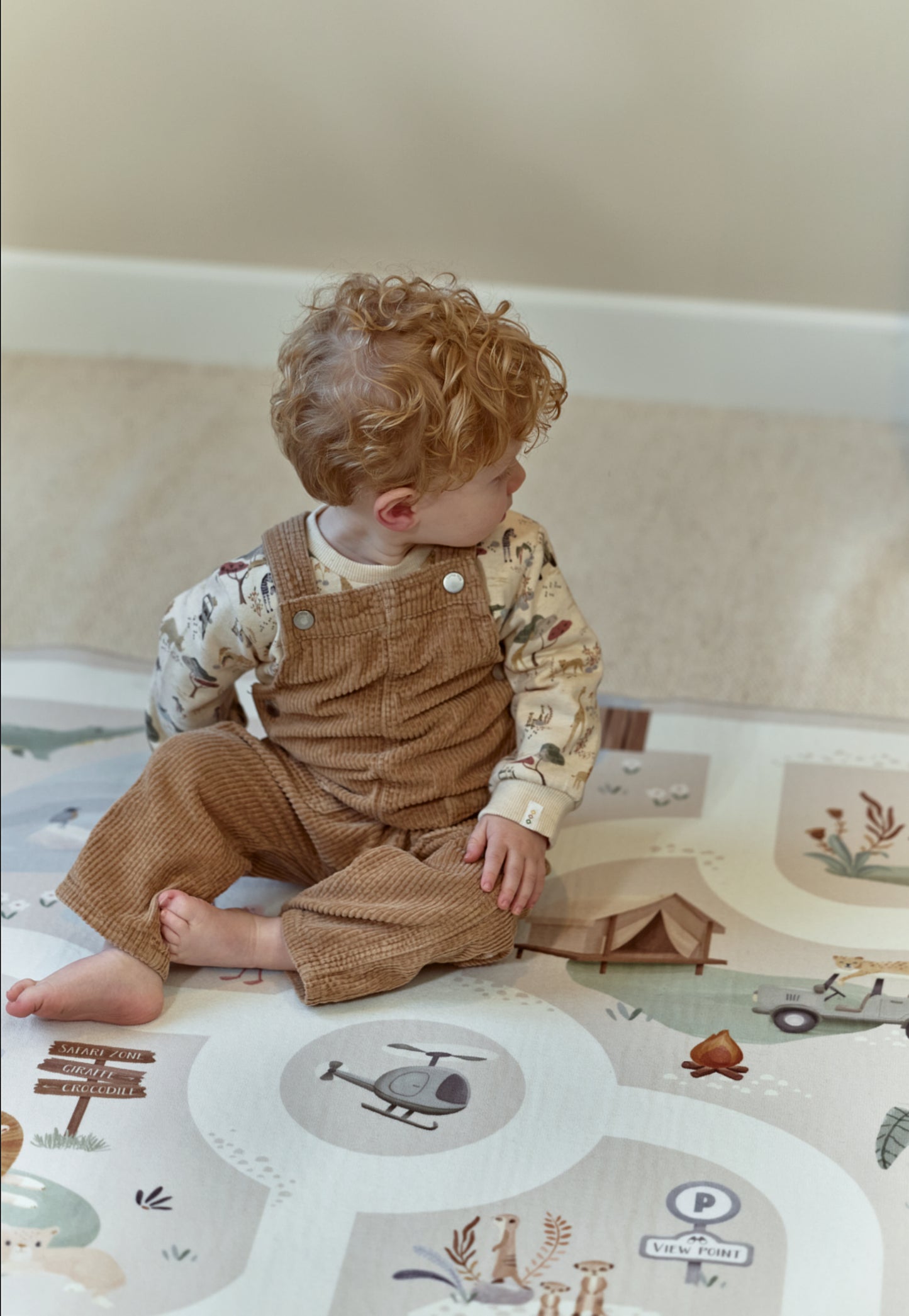 Tapis de jeu pour voiture - Safari Friends - Little Dutch
