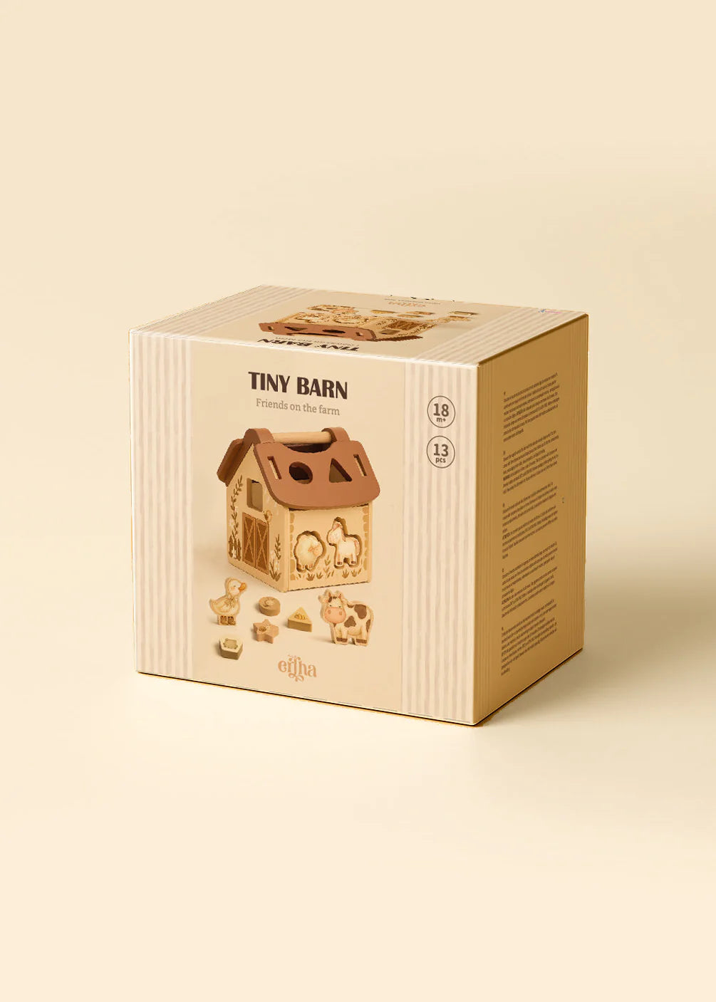 Tiny Barn - Animaux de la ferme - Puzzle en bois - Mrs Ertha