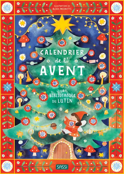 Calendrier de l'avent - La bibliothèque du lutin - Livre Sassi