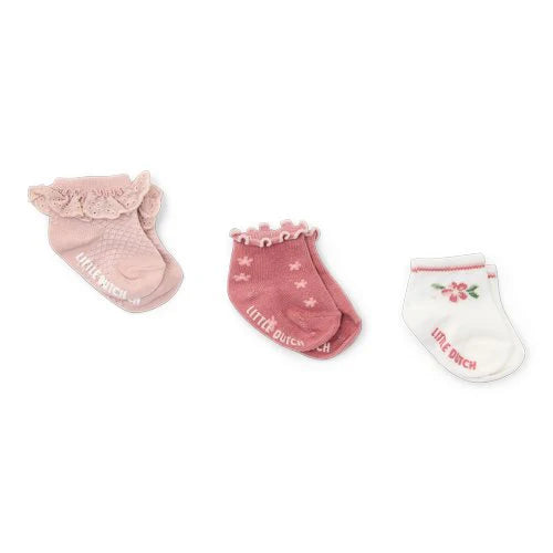 Lot de 3 Paires de Chaussettes Bébé Fairy Garden - Little Dutch