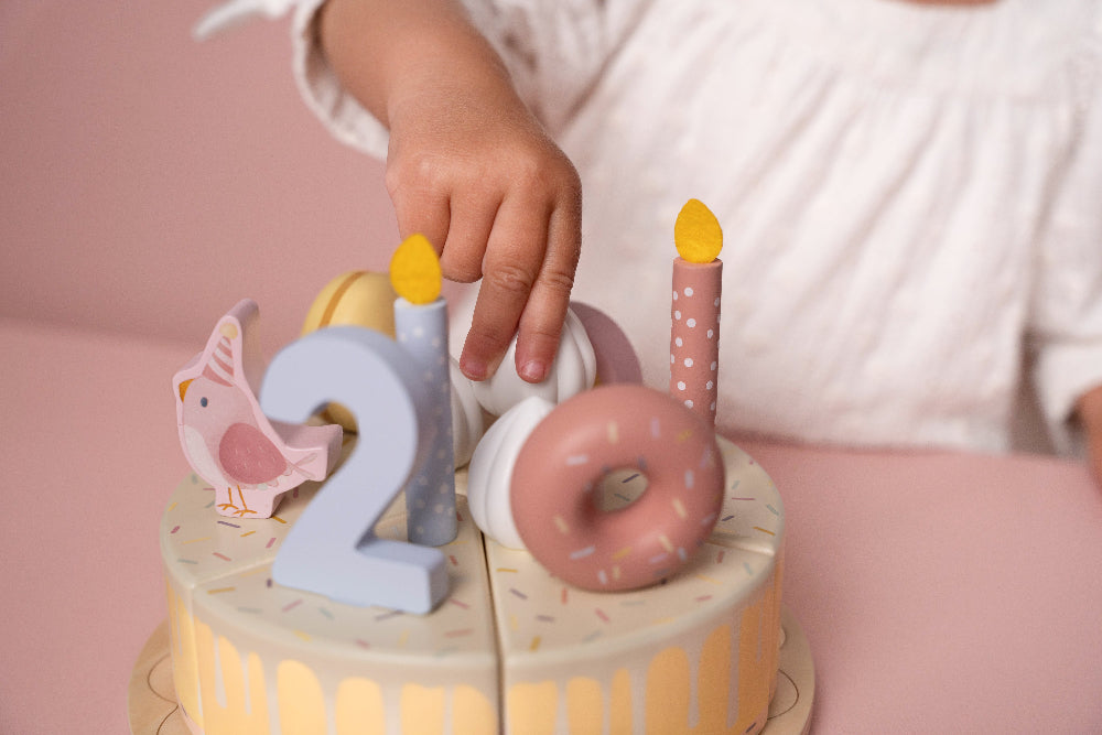 Gâteau d'anniversaire Rose - Little Dutch