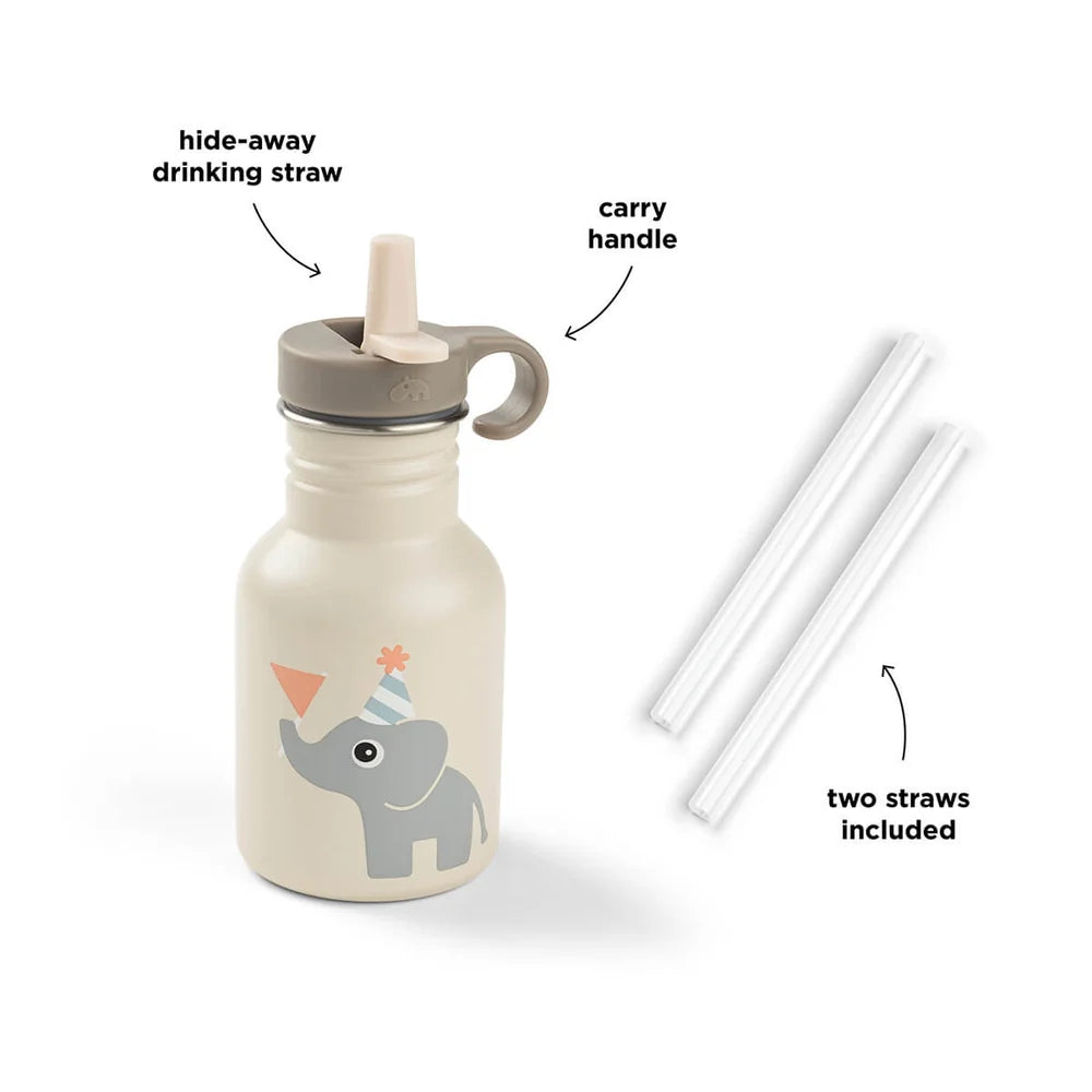 Gourde en métal - Célébration - Sable - 350 ml - Done by deer