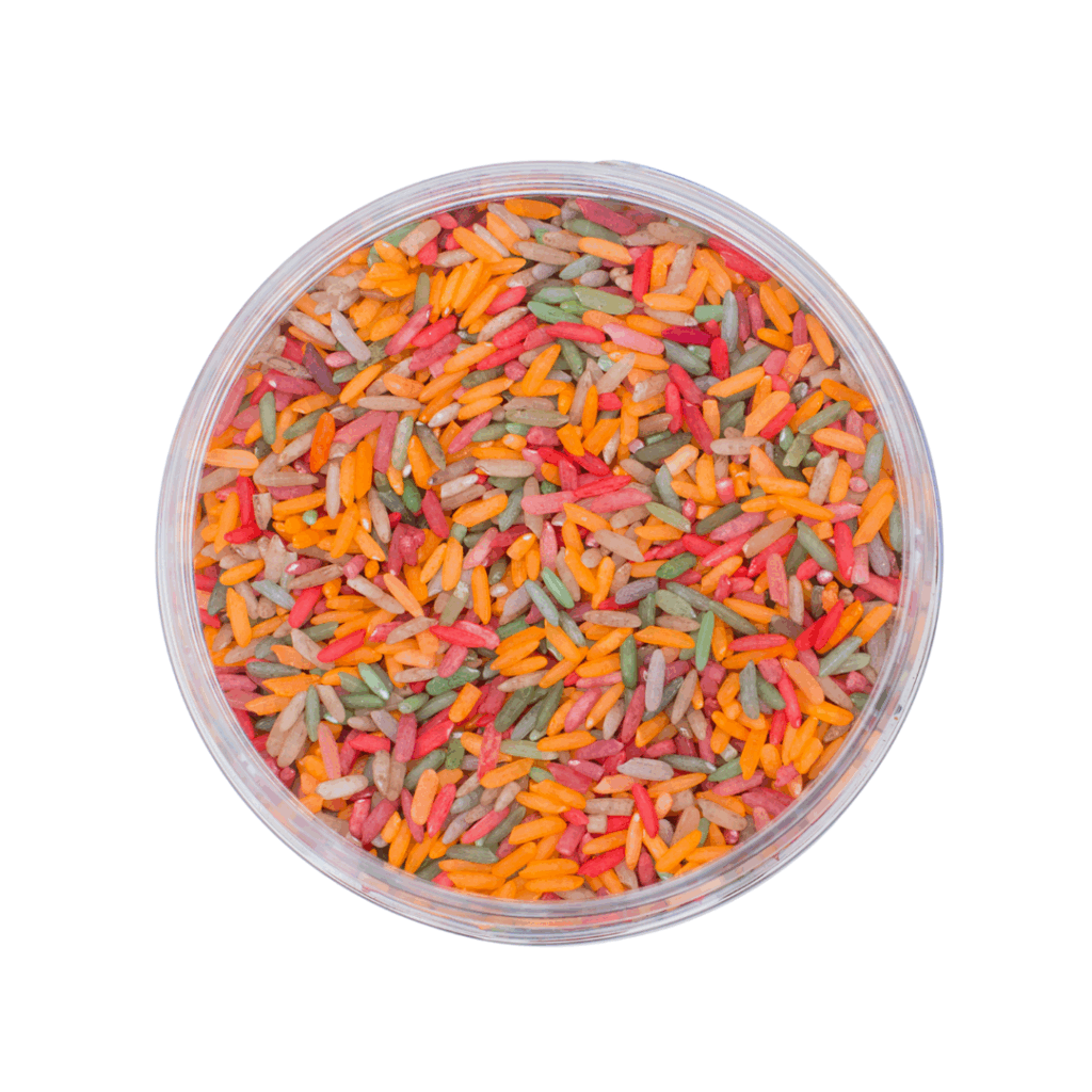 Riz à jouer coloré – Jeu sensoriel Leukmetletters