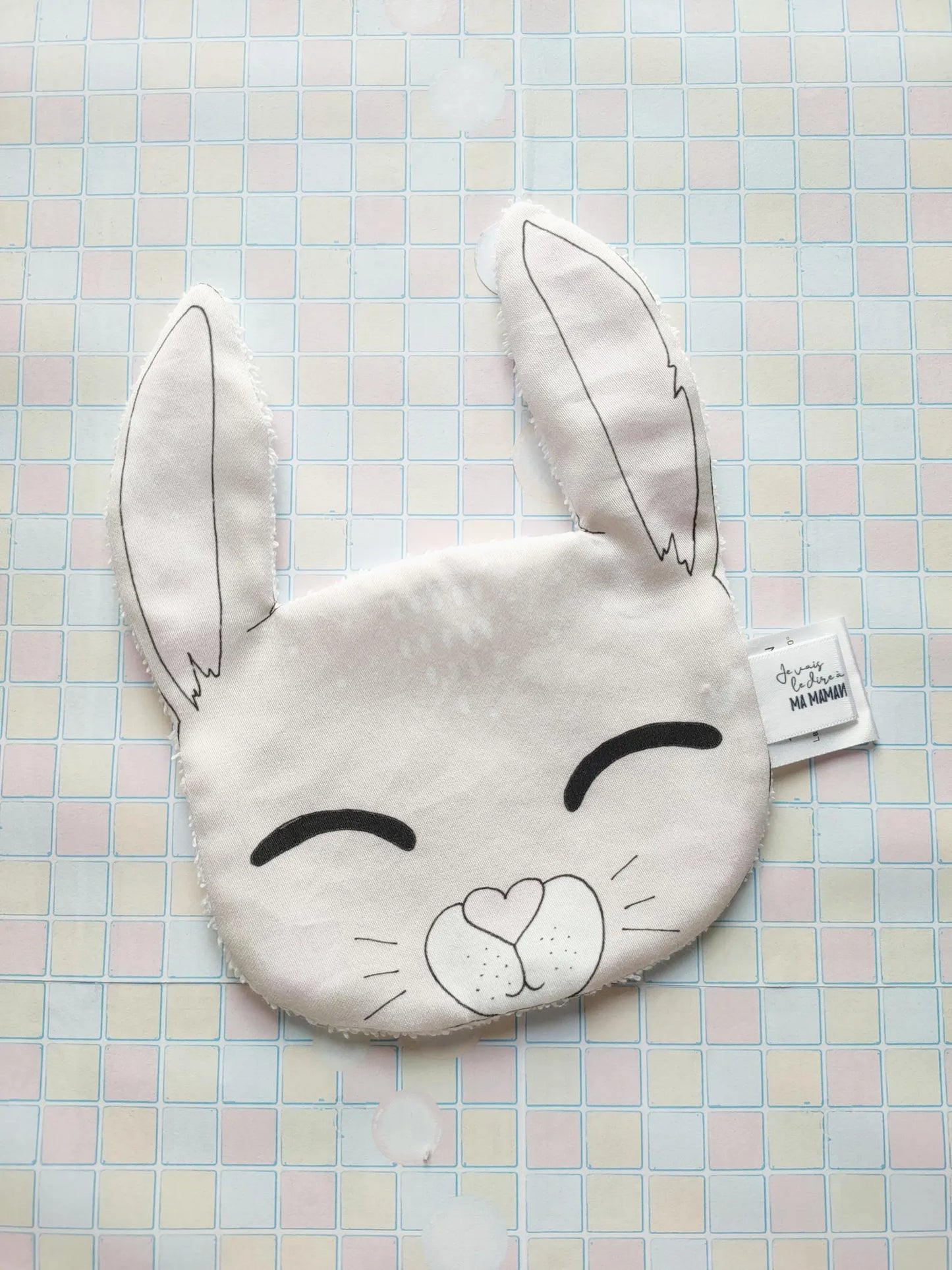 Lingettes Lavable 100% Coton #lapin