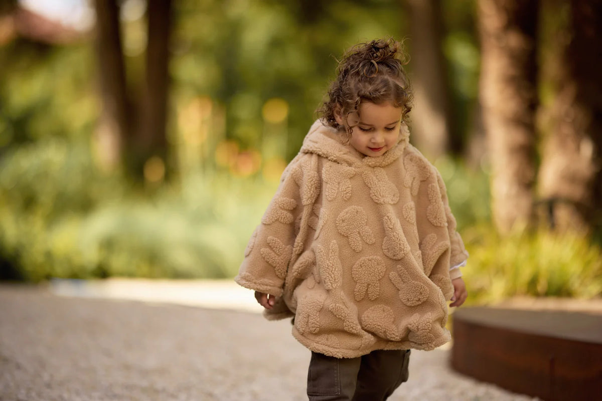 Poncho Miffy Jacquard Teddy Biscuit – Jollein