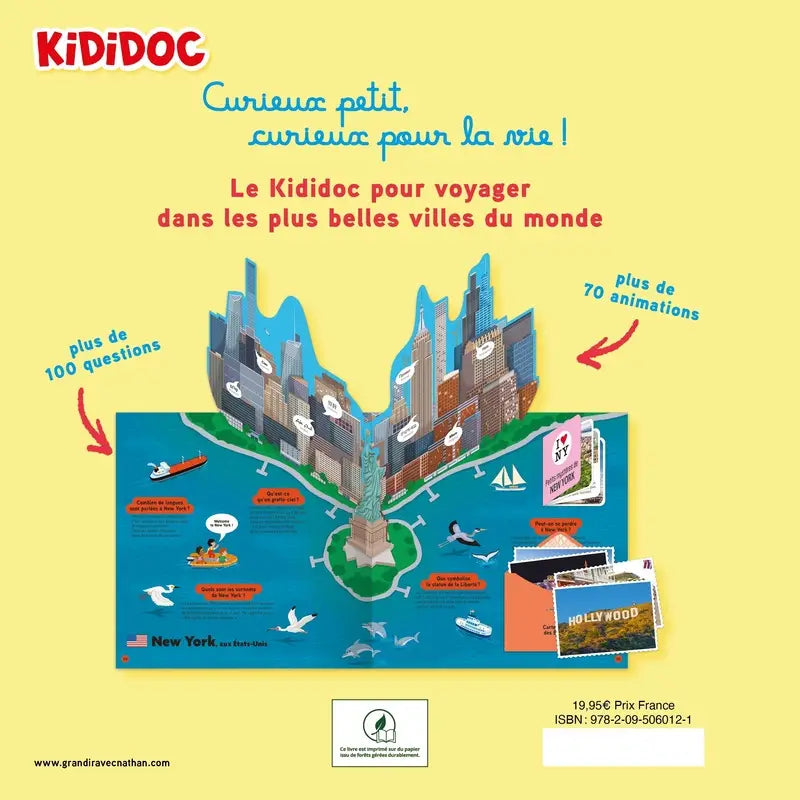 Le Kididoc des villes du monde – Livre animé dès 5 ans – Nathan