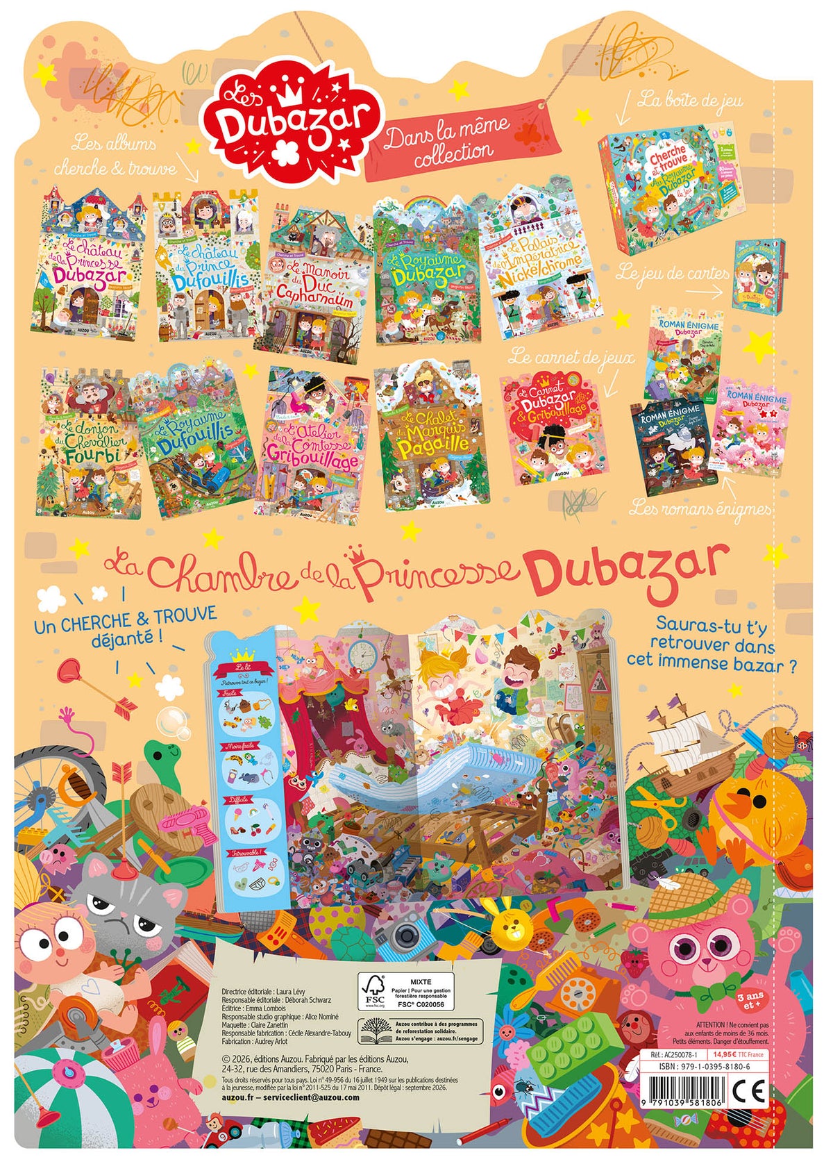 La chambre de la princesse Dubazar – Cherche et trouve Auzou