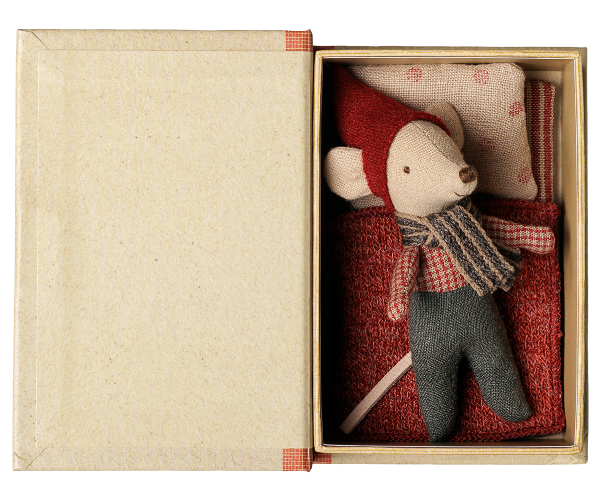 Souris de Noël, Bébé dans son coffret livre - Maileg